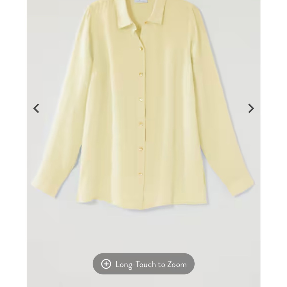 J. Jill Yellow Long Sleeve Button Down Shirt